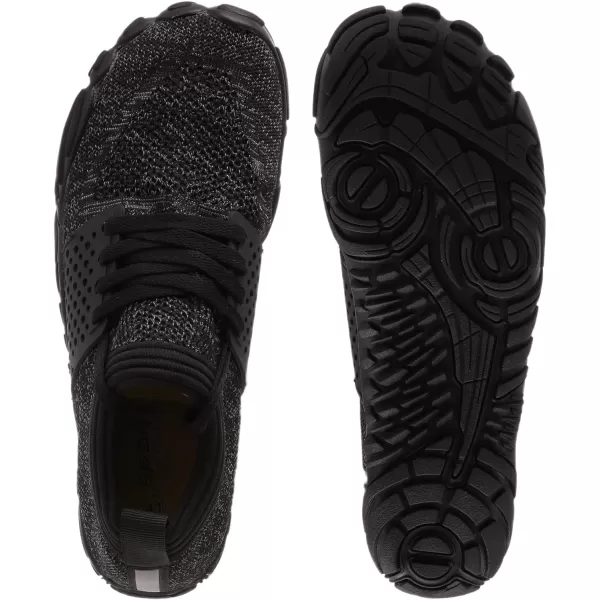 imageWHITIN Mens Minimalist Trail Runner  Wide Toe Box  Barefoot Inspired4 Black Grey