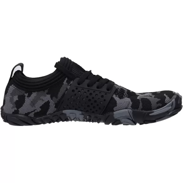 imageWHITIN Mens Minimalist Trail Runner  Wide Toe Box  Barefoot Inspired4 Camo Black