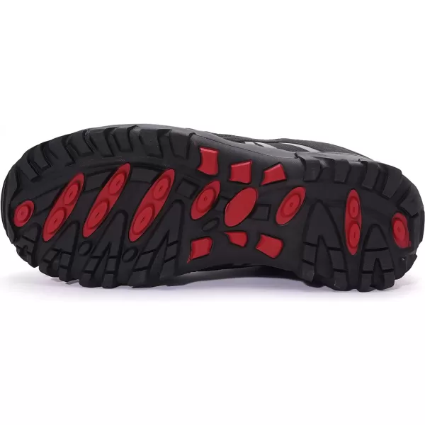 imageWHITIN Mens Steel Toe Slip Resistant Puncture Proof Construction Safety Work ShoesBlack
