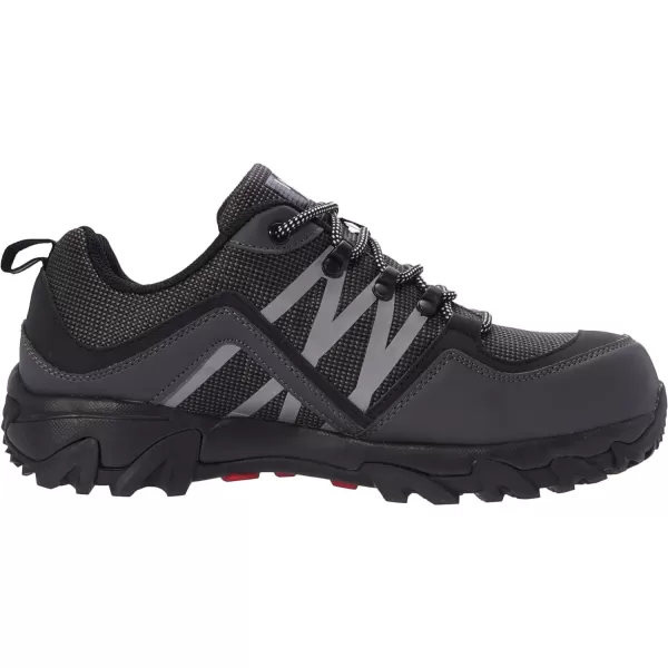 imageWHITIN Mens Steel Toe Slip Resistant Puncture Proof Construction Safety Work ShoesGrey