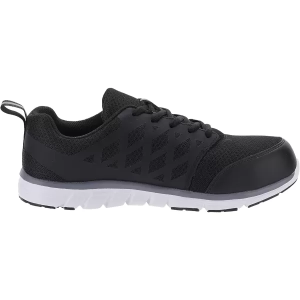 imageWHITIN Mens Steel Toe Slip Resistant Puncture Proof Construction Safety Work ShoesMesh Black