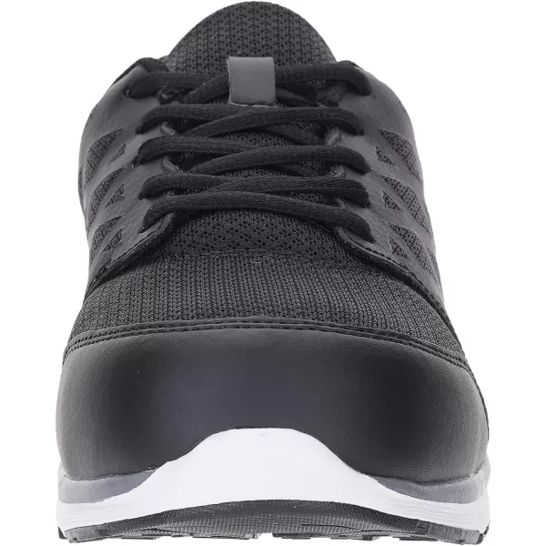 imageWHITIN Mens Steel Toe Slip Resistant Puncture Proof Construction Safety Work ShoesMesh Black