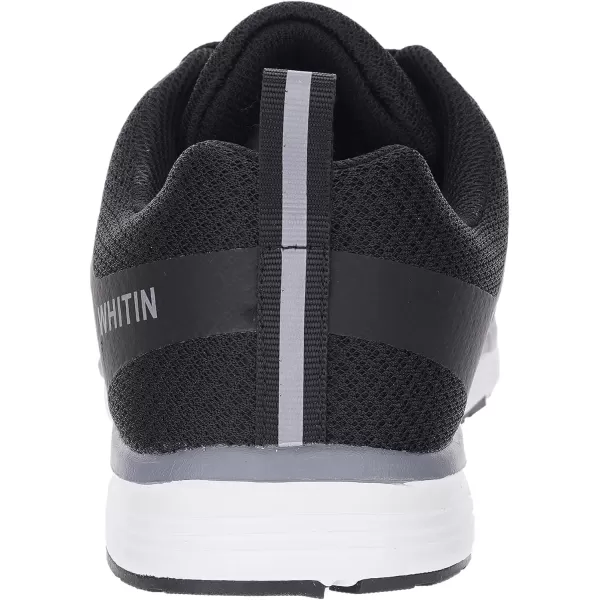 imageWHITIN Mens Steel Toe Slip Resistant Puncture Proof Construction Safety Work ShoesMesh Black