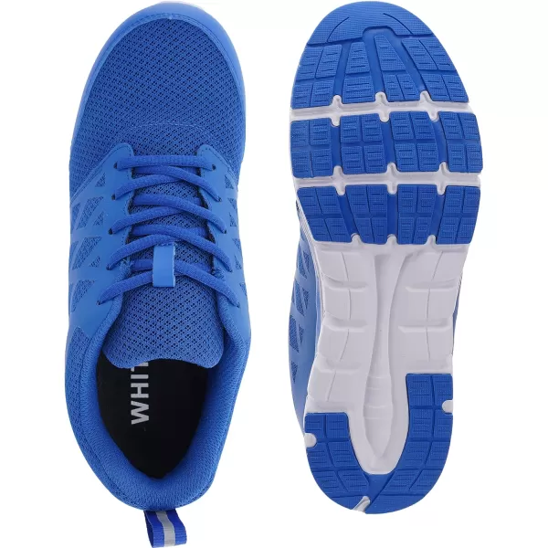 imageWHITIN Mens Steel Toe Slip Resistant Puncture Proof Construction Safety Work ShoesMesh Blue