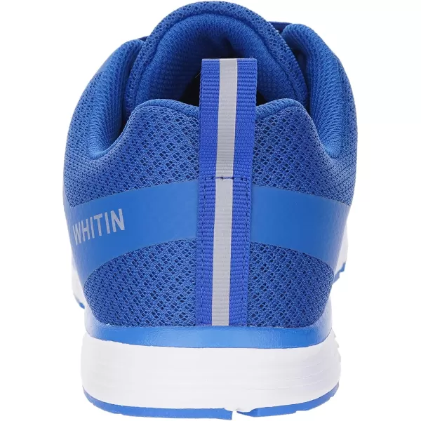 imageWHITIN Mens Steel Toe Slip Resistant Puncture Proof Construction Safety Work ShoesMesh Blue