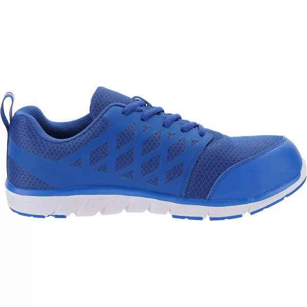 imageWHITIN Mens Steel Toe Slip Resistant Puncture Proof Construction Safety Work ShoesMesh Blue