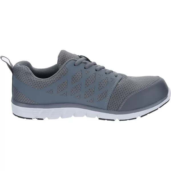 imageWHITIN Mens Steel Toe Slip Resistant Puncture Proof Construction Safety Work ShoesMesh Grey