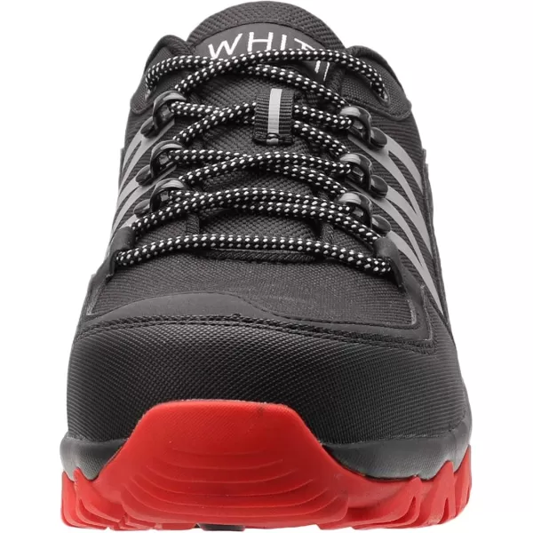 imageWHITIN Mens Steel Toe Slip Resistant Puncture Proof Construction Safety Work ShoesRed