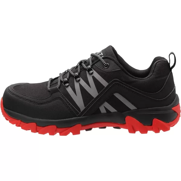 imageWHITIN Mens Steel Toe Slip Resistant Puncture Proof Construction Safety Work ShoesRed