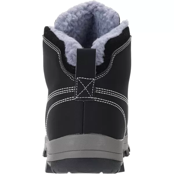 imageWHITIN Mens Waterproof ColdWeather BootsBlack Nubuck