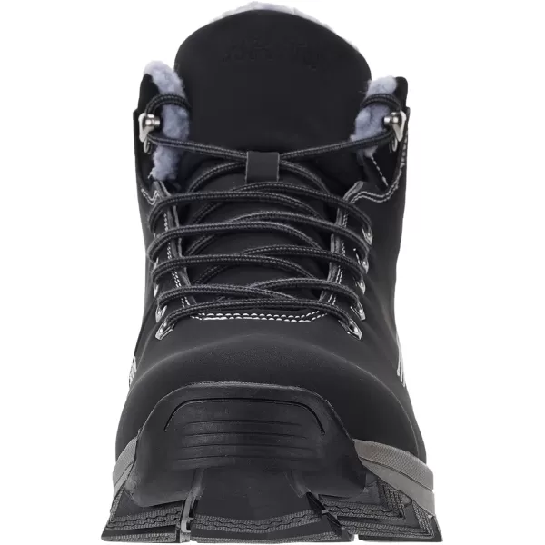 imageWHITIN Mens Waterproof ColdWeather BootsBlack Nubuck