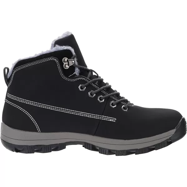 imageWHITIN Mens Waterproof ColdWeather BootsBlack Nubuck