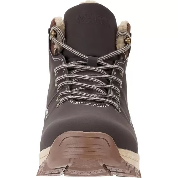 imageWHITIN Mens Waterproof ColdWeather BootsDark Brown Nubuck