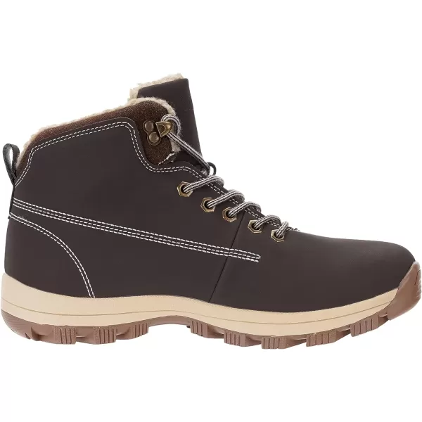 imageWHITIN Mens Waterproof ColdWeather BootsDark Brown Nubuck