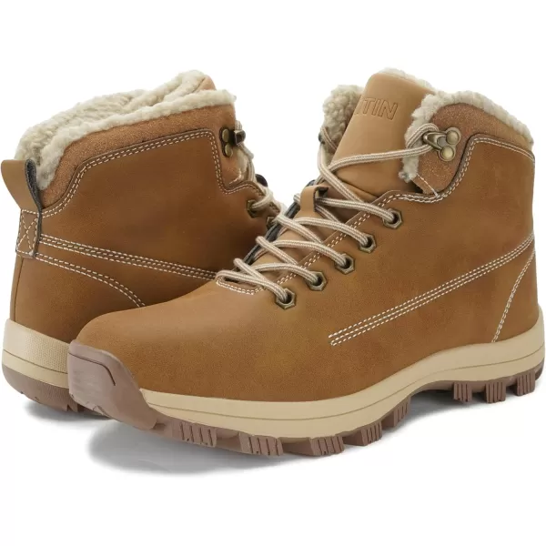 imageWHITIN Mens Waterproof ColdWeather BootsRusset Nubuck