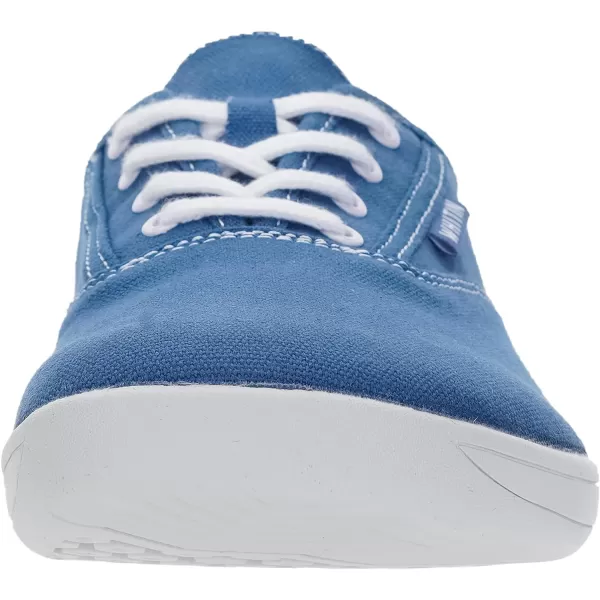 imageWHITIN Mens Wide Canvas Barefoot Sneakers  Zero Drop Sole  Minimalist FootwearW87  Blue