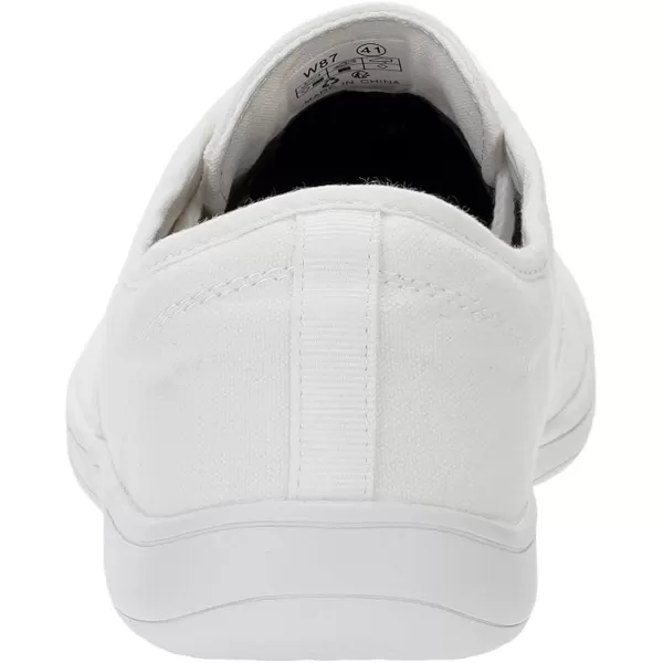 imageWHITIN Mens Wide Canvas Barefoot Sneakers  Zero Drop Sole  Minimalist FootwearW87  White