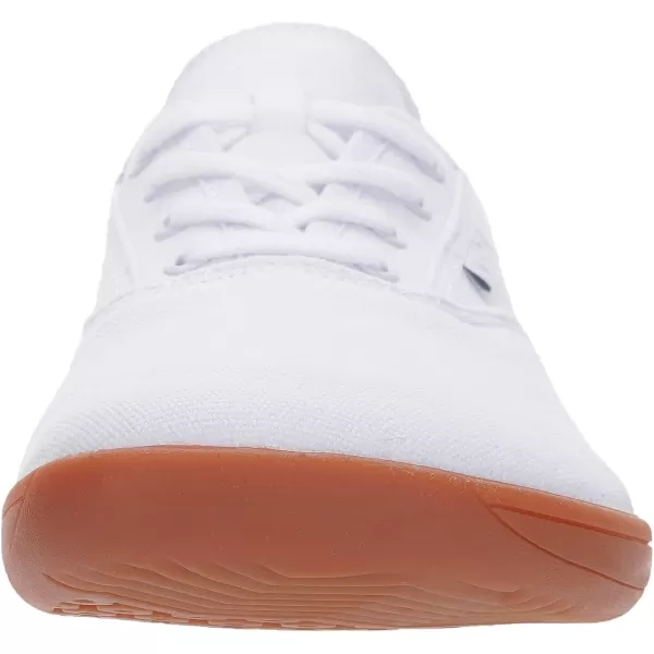 imageWHITIN Mens Wide Canvas Barefoot Sneakers  Zero Drop Sole  Minimalist FootwearW87  White Gum