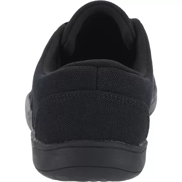 imageWHITIN Mens Wide Canvas Barefoot amp Minimalist Shoes  Zero Drop Sneaker  Natural FeelW891  All Black