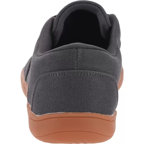 imageWHITIN Mens Wide Canvas Barefoot amp Minimalist Shoes  Zero Drop Sneaker  Natural FeelW891  Dark Grey