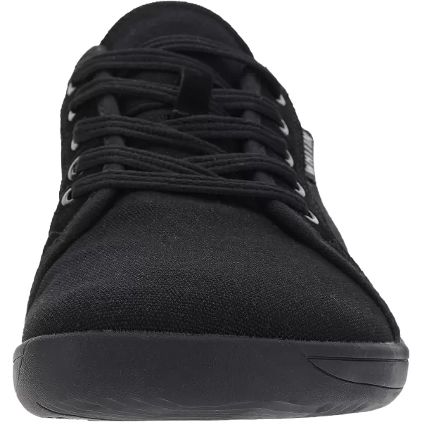 imageWHITIN Mens Wide Canvas Minimalist Barefoot Sneakers  Zero Drop Sole  Ultimate Toe FreedomW81v2 All Black  Canvas 