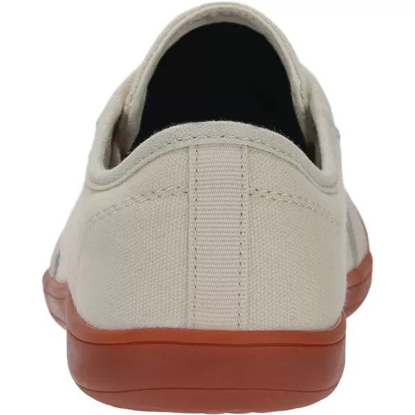 imageWHITIN Mens Wide Canvas Minimalist Barefoot Sneakers  Zero Drop Sole  Ultimate Toe FreedomW81v2 Beige Gum  Canvas 