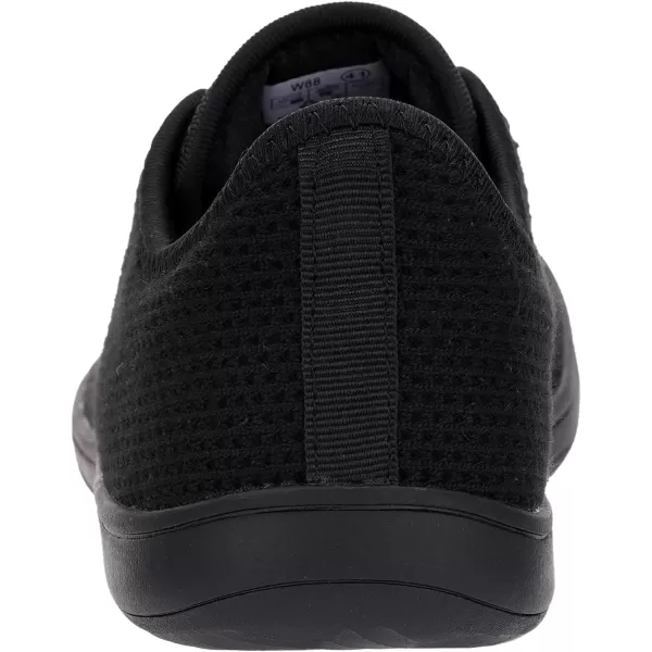 imageWHITIN Mens Wide Casual Barefoot Sneakers  Zero Drop Sole  Minimalist StyleW88  All Black