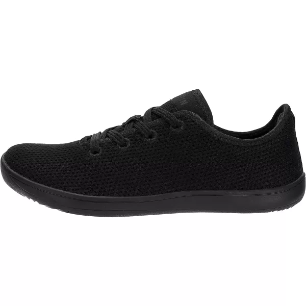 imageWHITIN Mens Wide Casual Barefoot Sneakers  Zero Drop Sole  Minimalist StyleW88  All Black