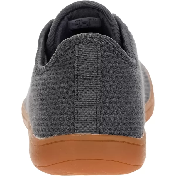 imageWHITIN Mens Wide Casual Barefoot Sneakers  Zero Drop Sole  Minimalist StyleW88  Grey Gum