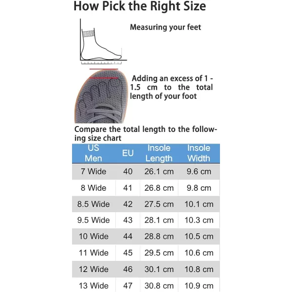 imageWHITIN Mens Wide Casual Barefoot Sneakers  Zero Drop Sole  Minimalist StyleW88  Grey Gum