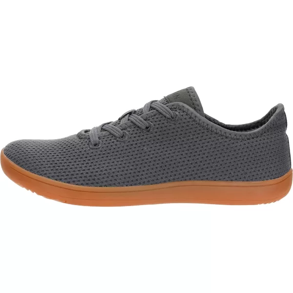 imageWHITIN Mens Wide Casual Barefoot Sneakers  Zero Drop Sole  Minimalist StyleW88  Grey Gum