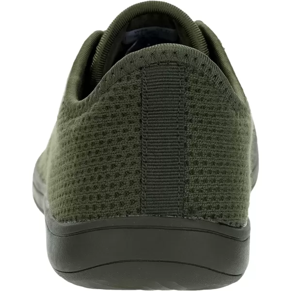 imageWHITIN Mens Wide Casual Barefoot Sneakers  Zero Drop Sole  Minimalist StyleW88  Olive Green