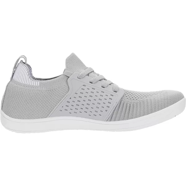 imageWHITIN Mens Wide Minimalist Barefoot Sneakers  Zero Drop  Midfoot StabilityW85 Light Grey