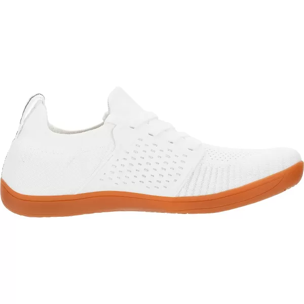 imageWHITIN Mens Wide Minimalist Barefoot Sneakers  Zero Drop  Midfoot StabilityW85 White Gum