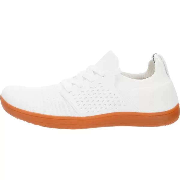 imageWHITIN Mens Wide Minimalist Barefoot Sneakers  Zero Drop  Midfoot StabilityW85 White Gum