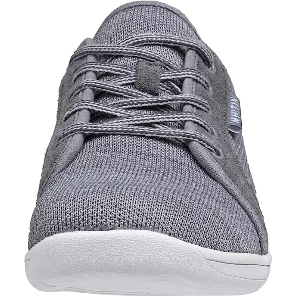 imageWHITIN Mens Wide Minimalist Barefoot Sneakers  Zero Drop Sole  Optimal RelaxationW81 Dark Grey