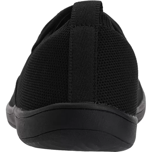 imageWHITIN Mens Wide Slip on Barefoot Shoes  Minimalist Sneakers  Elastic CollarW862  All Black