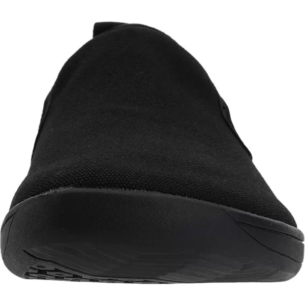 imageWHITIN Mens Wide Slip on Barefoot Shoes  Minimalist Sneakers  Elastic CollarW862  All Black