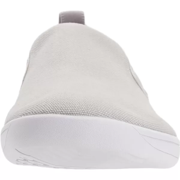 imageWHITIN Mens Wide Slip on Barefoot Shoes  Minimalist Sneakers  Elastic CollarW862  Grey White