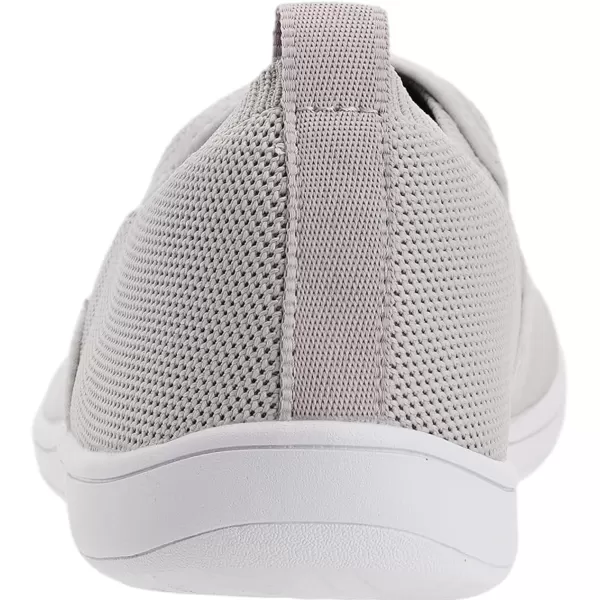imageWHITIN Mens Wide Slip on Barefoot Shoes  Minimalist Sneakers  Elastic CollarW862  Grey White