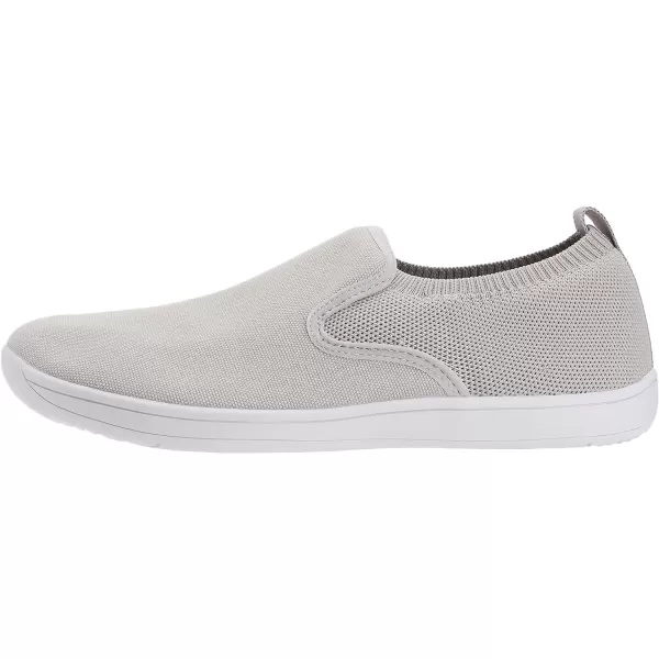 imageWHITIN Mens Wide Slip on Barefoot Shoes  Minimalist Sneakers  Elastic CollarW862  Grey White