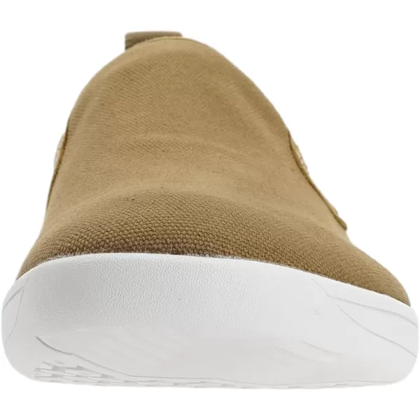 imageWHITIN Mens Wide Slip on Barefoot Shoes  Minimalist Sneakers  Elastic CollarW862  Khaki