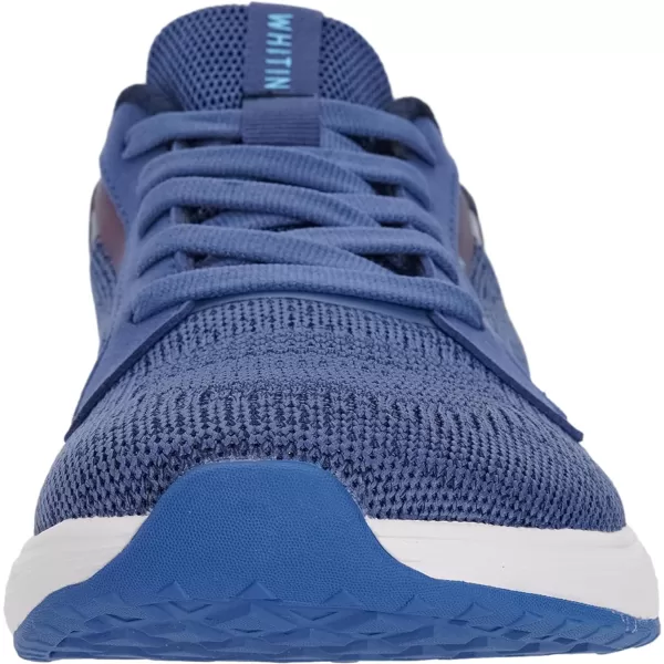 imageWHITIN Mens Wide Toe Box  Zero Drop Sole Road Running Shoes  Rubber OutsoleDark Blue