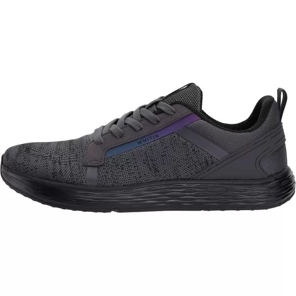 imageWHITIN Mens Wide Toe Box  Zero Drop Sole Road Running Shoes  Rubber OutsoleGrey