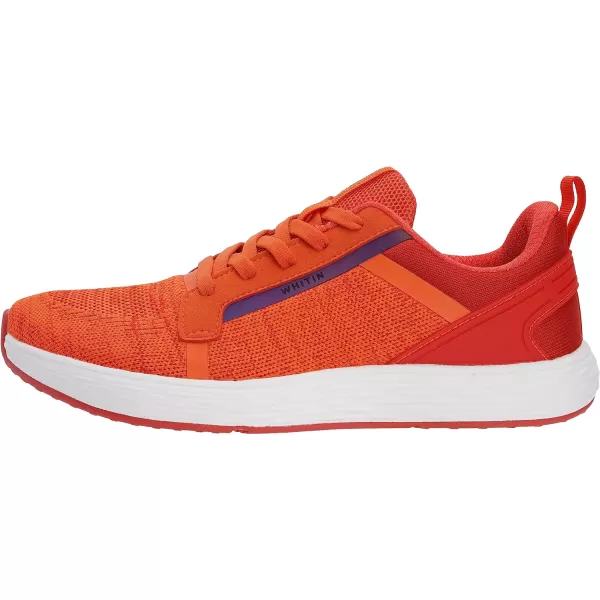 imageWHITIN Mens Wide Toe Box  Zero Drop Sole Road Running Shoes  Rubber OutsoleOrange
