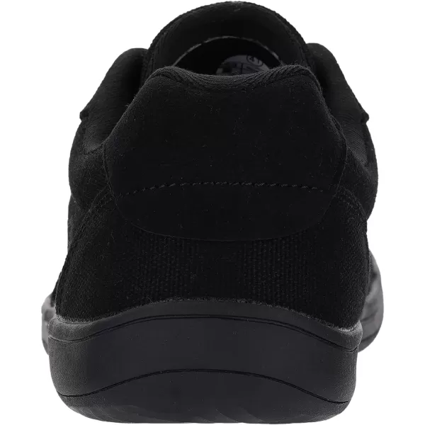 imageWHITIN Mens Wide Toe Box Barefoot Shoes  Canvas Minimalist Sneakers  Zero Drop SoleW882  All Black