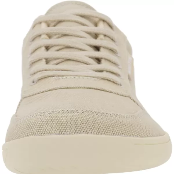 imageWHITIN Mens Wide Toe Box Barefoot Shoes  Canvas Minimalist Sneakers  Zero Drop SoleW882  Beige