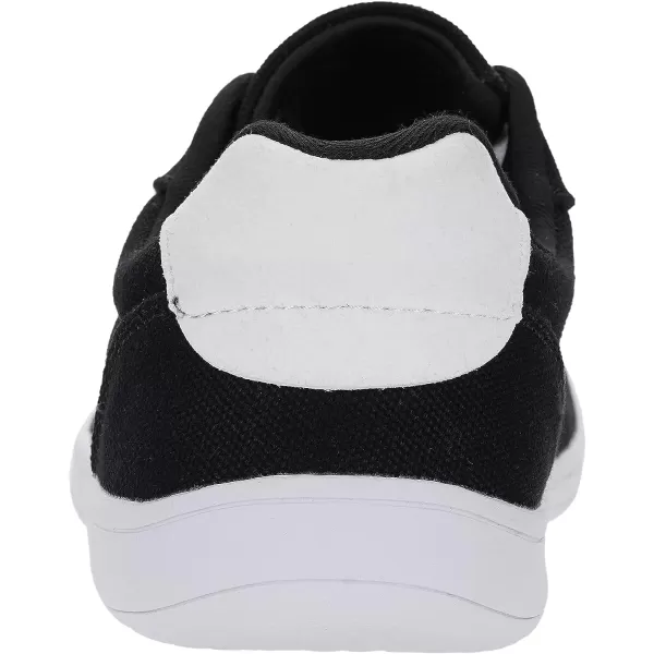 imageWHITIN Mens Wide Toe Box Barefoot Shoes  Canvas Minimalist Sneakers  Zero Drop SoleW882  Black White