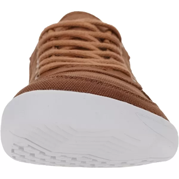 imageWHITIN Mens Wide Toe Box Barefoot Shoes  Canvas Minimalist Sneakers  Zero Drop SoleW882  Brown White