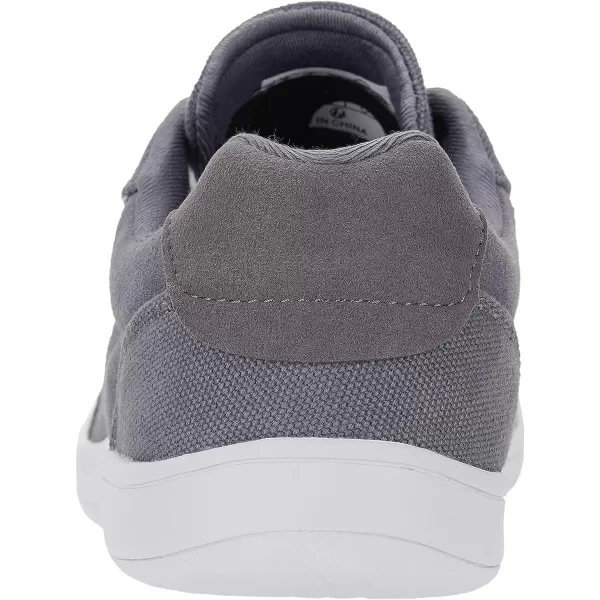 imageWHITIN Mens Wide Toe Box Barefoot Shoes  Canvas Minimalist Sneakers  Zero Drop SoleW882  Grey White